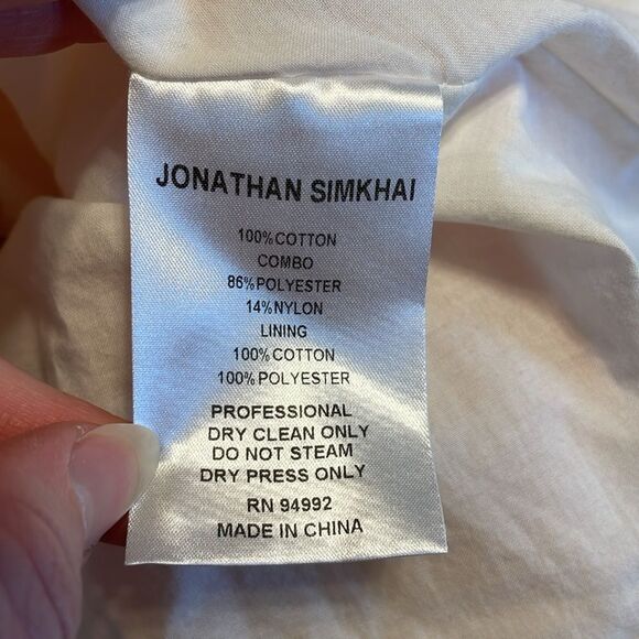 Jonathan Simkhai A-Line Lace Mini Dress Peach - Picture 8 of 8